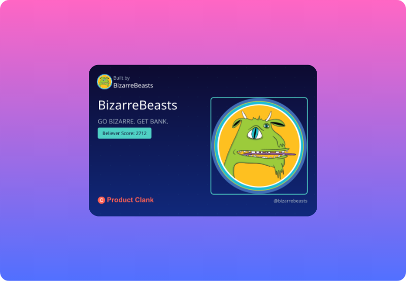 Believe in BizarreBeasts! ๐